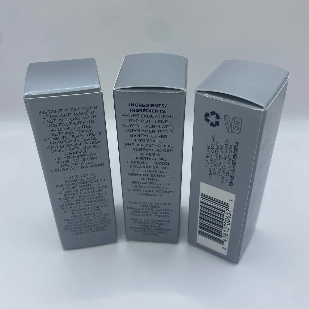 3X Cover FX High Performance Setting Spray 24-Hour Wear New Travel Size 10ml